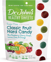 Dr. John's Healthy Sweets Sugar Free Classic Fruit Hard Candy 3.85oz