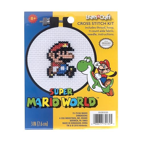 Super Mario World Cross Stitch Kit