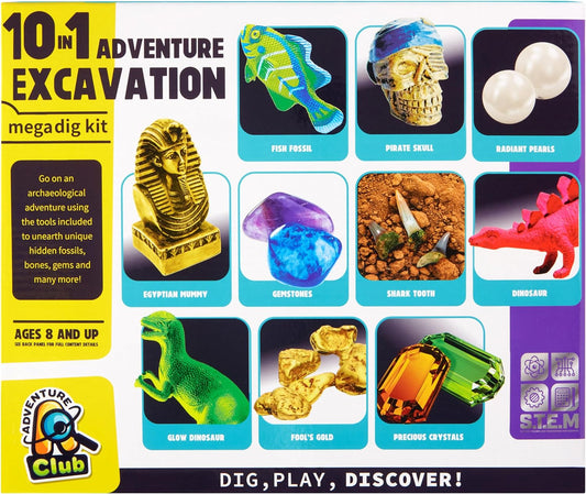10 in 1 Adventure Excavation Mega Dig Kit