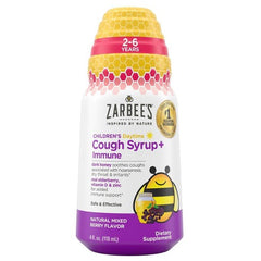 Zarbee's Children's Daytime Cough Syrup + Immune Natural Mixed Berry Flavor 4fl oz