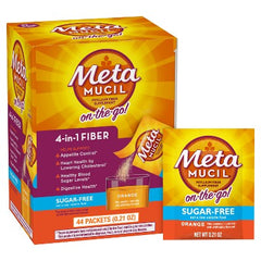 Metamucil On-the-Go! Sugar-Free Orange Flavor (44-0.21oz powder packets)