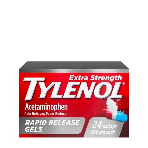 Tylenol Extra Strength 500mg Rapid Release Gels (24 gelcaps)