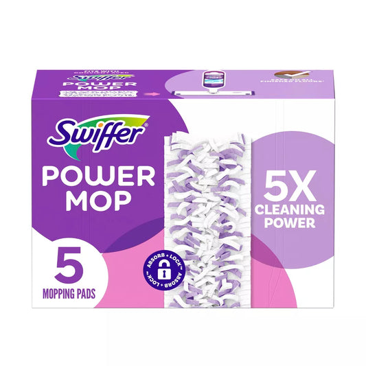 Swiffer Power Mop Multi-Surface Mopping Pads Refill 5ct
