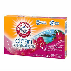 Arm & Hammer Ckean Scentsations Tropical Paradise Scent Fabric Softener Sheets 20ct