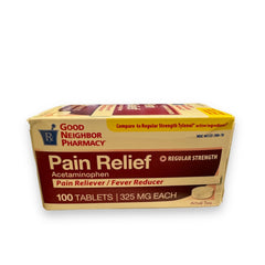 Good Neighbor Pharmacy Pain Reliever/Fever Reducer Regular Strength 325mg (100 tablets)