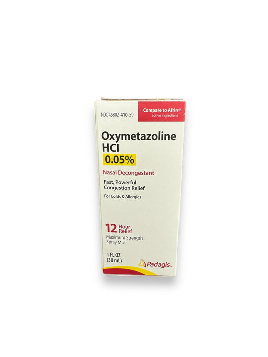 Padagis Oxymetazoline HCI 0.05% Nasal Decongestant Spray 1fl oz