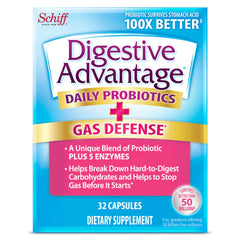 Digestive Advantage Daily Probiotics + Gas Defense (32 capsules)