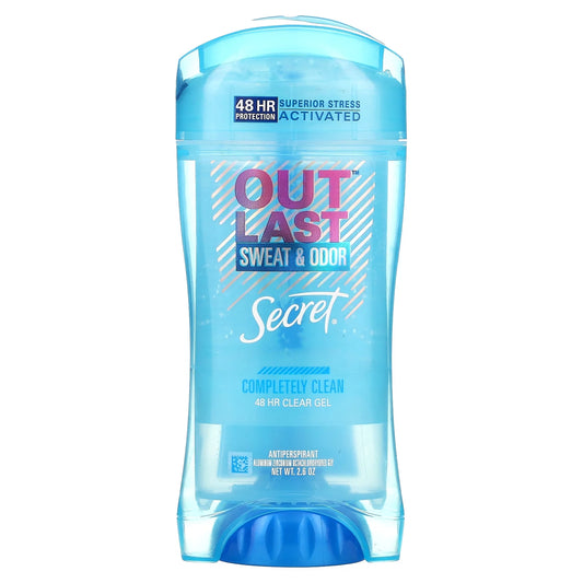 Secret Outlast Clear Gel Antiperspirant Deodorant Completely Clean 2.6oz