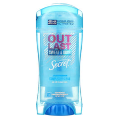Secret Outlast Clear Gel Antiperspirant Deodorant Completely Clean 2.6oz