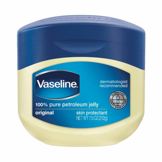 Vaseline, 100% Pure Petroleum Jelly, Original, Skin Protectant 7.5oz