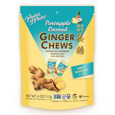 Prince of Peace Pineapple Coconut Ginger Chews 4oz
