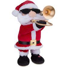 Joyful Holiday Animated Jazzy Santa
