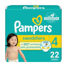 Pampers Swaddlers #4 22ct