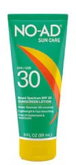 No-Ad Suncare SPF30 Sunscreen Lotion 3fl oz