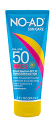 No-Ad Suncare SPF50 Kids Sunscreen Lotion 3fl oz