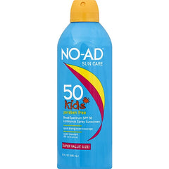 No-Ad Suncare SPF50 Kids Sunscreen Spray 9oz