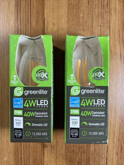 Greenlite 4 Watt LED Clear 40-Watt Equivalent 2 Pack
