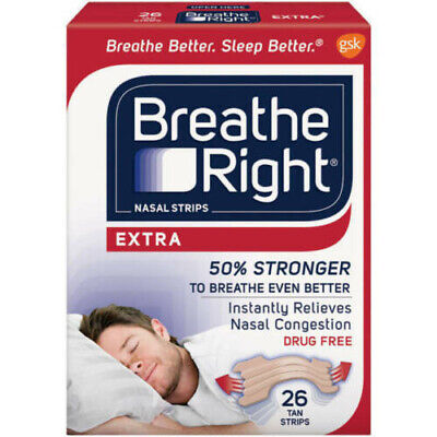Breathe Right Nasal Strips Extra Tan Strips 26ct