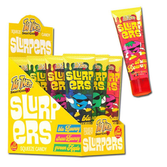 Too Tarts Slurpers Sweet Assorted Flavors Squeeze Candy 4oz
