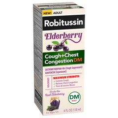 Robitussin Adult Elderberry Cough+Chest DM Maximum Strength 4fl oz
