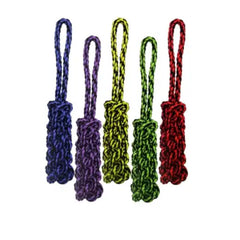 Multipet Nuts for Knots Rope Tug w/ Braided Stick 16" (Assorted Colors) 1ct
