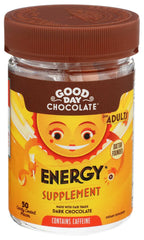 Good Day Chocolate Energy Supplement For Adults (50 candy coated pieces)