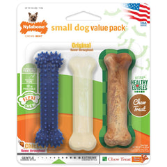 Nylabone Small Dog Value Pack Chew Bones 3ct