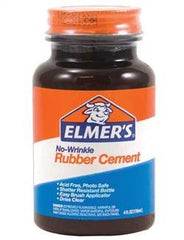 Elmer's No-Wrinkle Rubber Cement 4fl oz