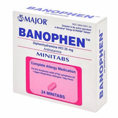 Major Banaphen Allergy 25mg (24 minitabs)