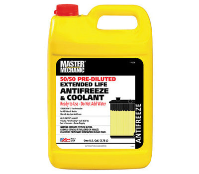 Master Mechanic 50/50 Pre-Diluted Extended Life Antifreeze & Coolant 1GAL