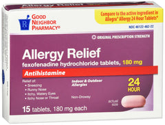 Good Neighbor Pharmacy Allergy Relief Fexofenadine 180mg (15 tablets)
