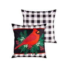Merry Christmas Cardinal Pillow