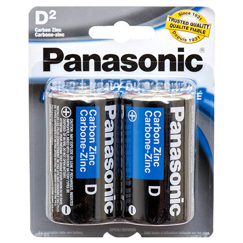 Panasonic D Batteries 2ct
