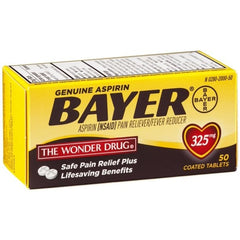 Bayer Genuine Aspirin 325mg (50 coated tablets)