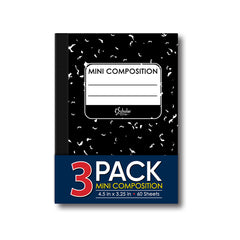 3 Pack Mini Composition Notebooks