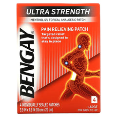 Bengay Ultra Strength Pain Relieving Patch (4 large patches for back and hip)