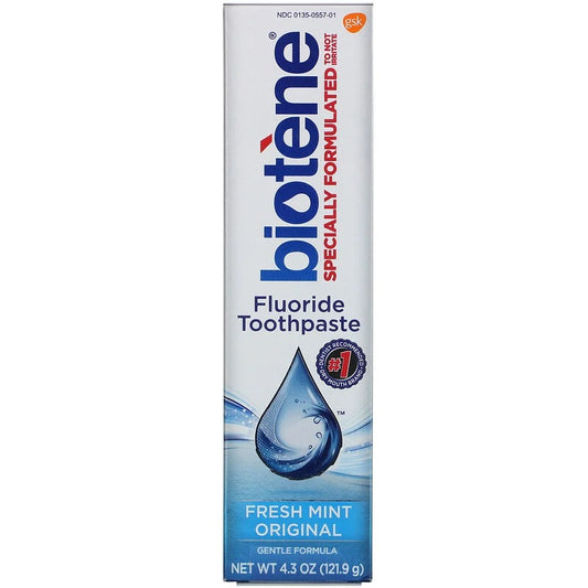 Biotene Fluoride Toothpaste Fresh Mint Original 4.3oz