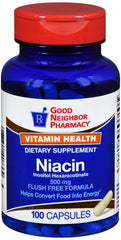 Good Neighbor Pharmacy Niacin Inositol Hexanicotinate 500mg (100 capsules)