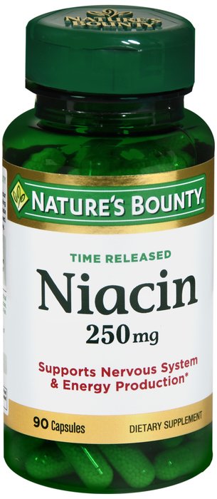 Nature's Bounty Niacin 250mg (90 capsules)