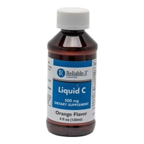 Reliable-1 Liquid Vitamin C 500mg Orange Flavor 4fl oz