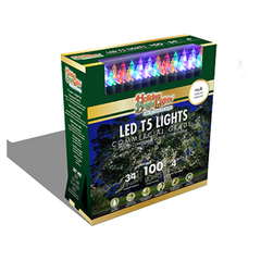 Holiday Bright Lights Multicolored Commercial Grade LED Lights 34ft