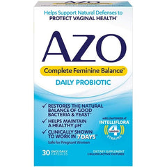 Azo Complete Fem Bal Daily Prbiotic 30ct
