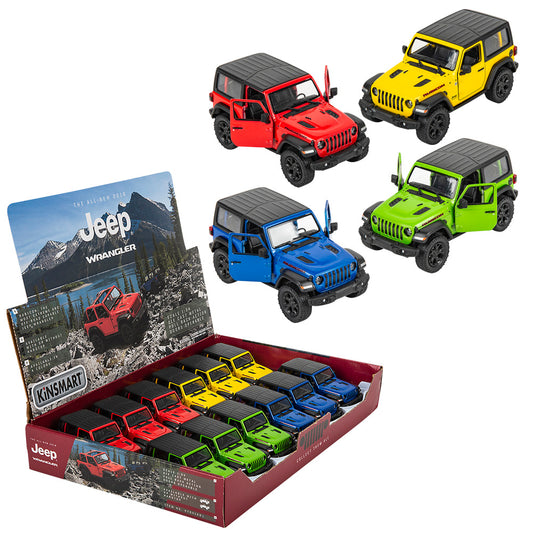 Kinsmart 2018 Jeep Wrangler Hard Top Assorted Colors 1ct