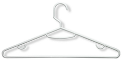 Plastic Hangers - 15pk White
