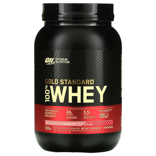 Oprimum Nutrition 100% Gold Standard Whey Delicious Strawberry 2lb