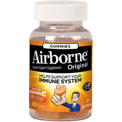 Airborne Immune Support Supplement Zesty Orange (21 Gummies)