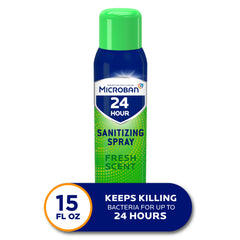 Microban 24HR Sanitizing Spray Fresh Scent 15oz