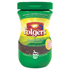 Folgers Classic Instant Decaffeinated Coffee Crystals 8oz