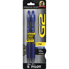 Pilot G2 Fine 0.7mm Blue Ink Pens 2ct