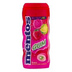 Mentos Gum Red Fruit Lime Sugarfree 15pieces
